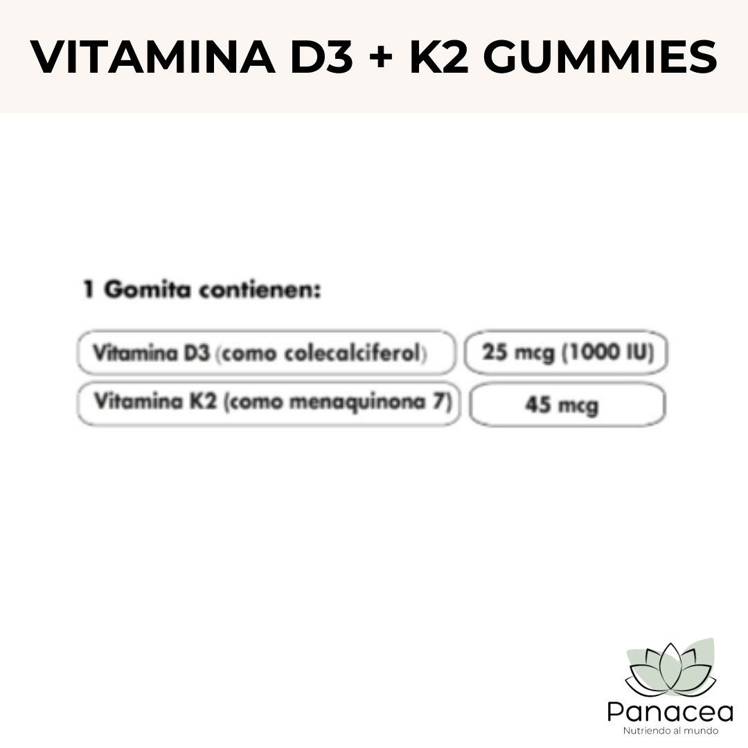 Info Nut Vitamina D3+K2 gummies